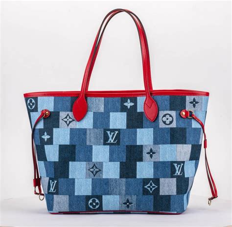 lv denim neverfull|louis vuitton neverfull clearance.